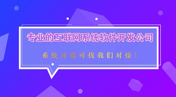 互聯(lián)網軟件系統(tǒng)開發(fā)公司